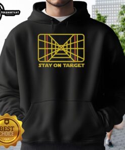Cozy Pretty Star Wars Stay On Target hoodie featuring iconic design, perfect for fans and casual wear.