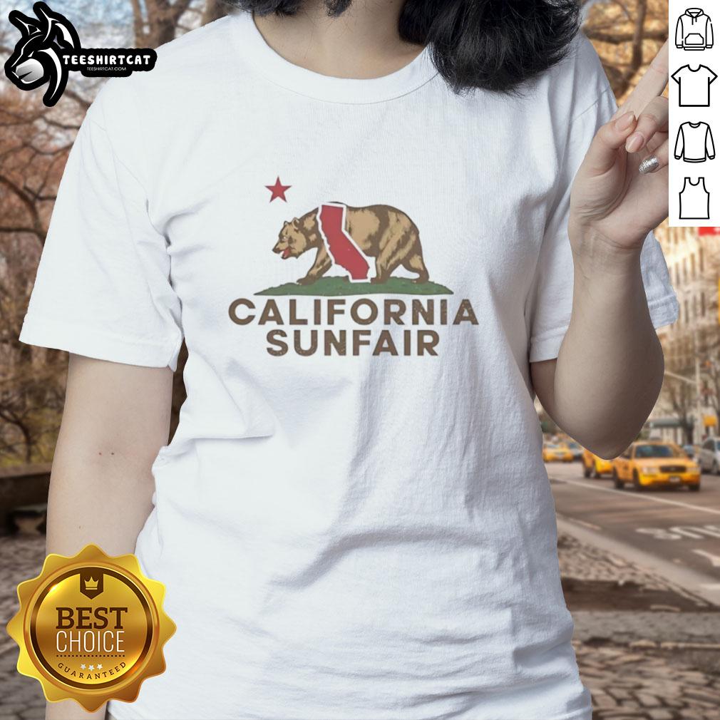 pretty-sunfair-california-bear-california-republic-flag-style-vintage-ladies-tee Vintage ladies tee featuring a pretty California bear design in California Republic flag style.