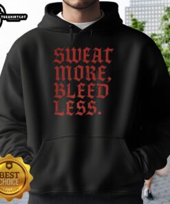 Pretty Sweat More Bleed Less Gothic Hoodie in black with stylish graphics, perfect for alternative fashion lovers.