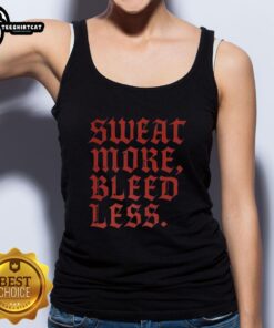 Pretty Sweat More Bleed Less Gothic Tank Top in black with edgy design, perfect for alternative fashion enthusiasts.