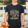 Pretty Texas State Bobcats 2025 Armed Forces Bowl Bound T-Shirt featuring vibrant team colors and logo for fans.