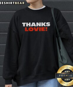Pretty Thanks Lovie Ben Johnson sweatshirt featuring a stylish design, perfect for casual wear and gifts.
