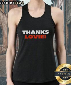 Pretty Thanks Lovie Ben Johnson tank top featuring a stylish design in vibrant colors, perfect for casual wear.
