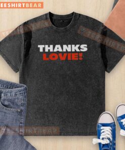 Pretty Thanks Lovie Ben Johnson washed t-shirt featuring a stylish design and comfortable fit, perfect for casual wear.