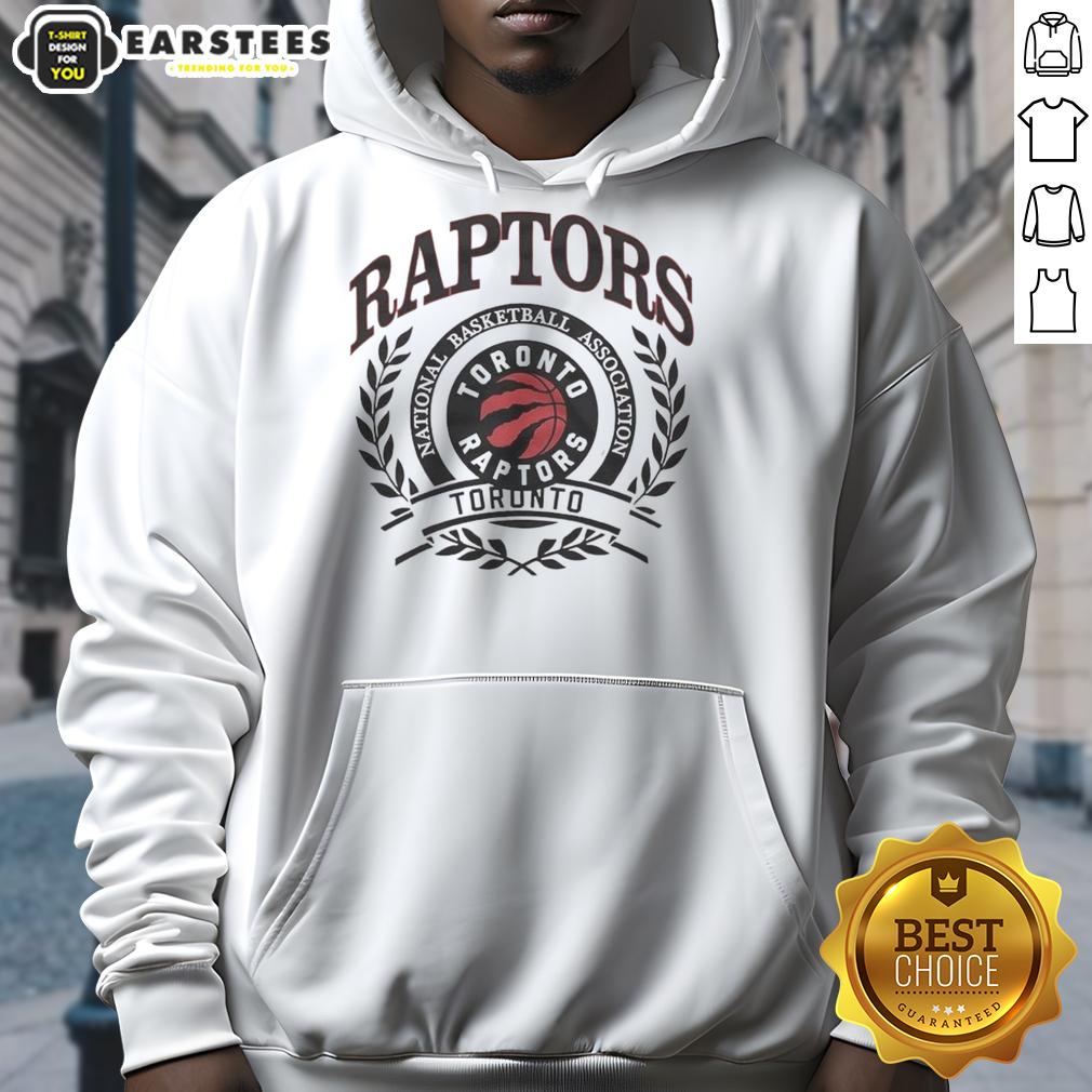 pretty-toronto-raptors-national-basketball-association-logo-laurel-wreath-frame-retro-hoodie Alt Text: Retro Toronto Raptors NBA logo with laurel wreath frame on a stylish hoodie, perfect for basketball fans.