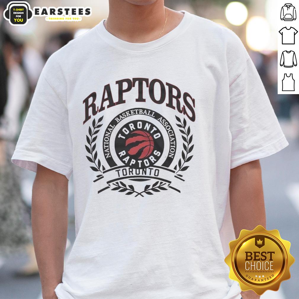 pretty-toronto-raptors-national-basketball-association-logo-laurel-wreath-frame-retro-t-shirt-1 Alt Text: Retro Toronto Raptors NBA logo with laurel wreath frame on a stylish t-shirt design for basketball fans.