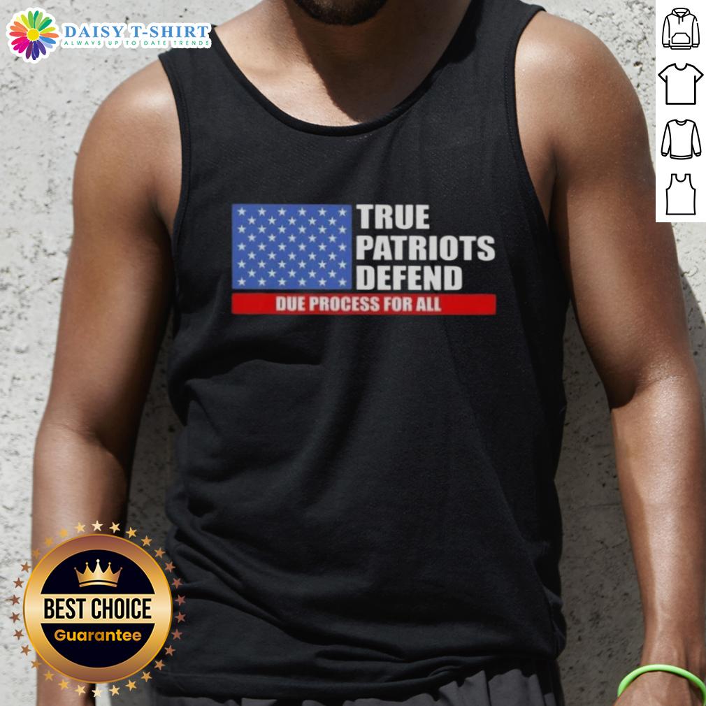 Pretty True Patriots Defend Due Process For All Us Flag Tank Top Pretty True Patriots defend due process in a stylish US flag tank top, perfect for patriotic events and casual wear.