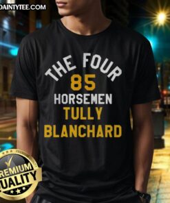 Pretty Tully Blanchard The Horsemen 85 T-shirt featuring Tully Blanchard in a classic wrestling design.