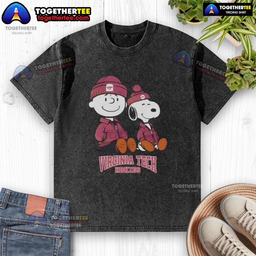 Pretty Virginia Tech Hokies X Snoopy And Charlie Brown Washed T Shirt Pretty Virginia Tech Hokies X Snoopy and Charlie Brown washed t-shirt featuring vibrant graphics and a stylish fit.
