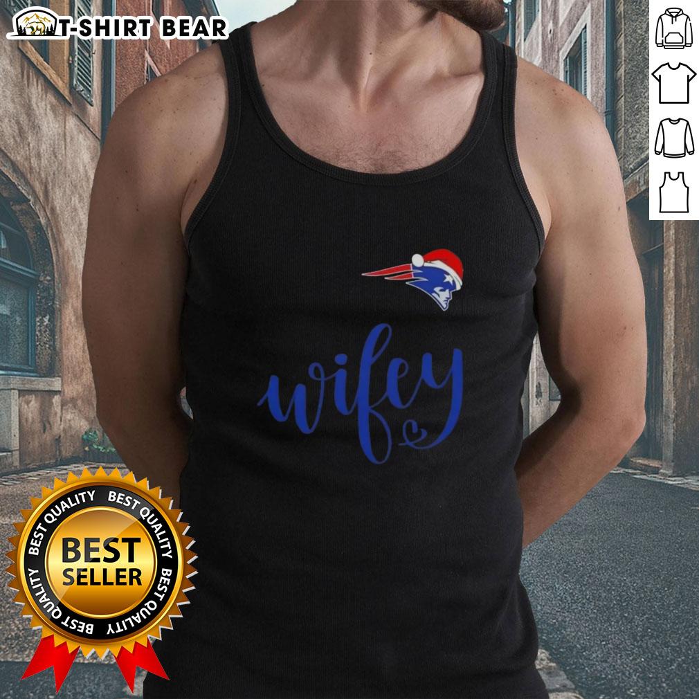 Pretty Wifey New England Patriots Santa Hat Merry Christmas Tank Top Pretty Wifey New England Patriots Santa Hat Merry Christmas Tank Top, perfect festive apparel for NFL fans this holiday season.