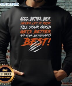 Chicago Bears hoodie featuring 'Awesome Good Better Best' slogan, perfect for fans who never rest on their game day style.