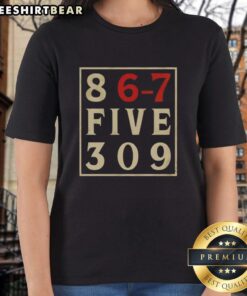 Top-867-Five-309 Ladies Tee in stylish design, perfect for casual wear and comfortable fit for everyday outfits.