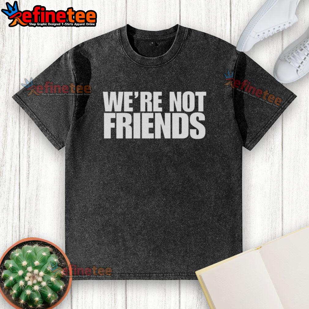 top-alexa-bliss-charlotte-flair-were-not-friends-washed-t-shirt Top Alexa Bliss Charlotte Flair We're Not Friends washed t-shirt featuring a bold graphic design and vibrant colors.
