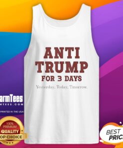 Stylish anti-Trump tank top featuring bold graphics, perfect for expressing your stance on current politics.