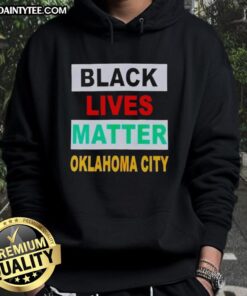 Alt Text: Top Black Lives Matter Oklahoma City hoodie featuring bold graphics and a comfortable fit, perfect for activism.