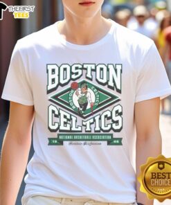 Top Boston Celtics Heater T-Shirt featuring vibrant team colors and logo, perfect for fans and game-day attire.