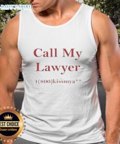 Funny tank top featuring '1-800-Kissmya' from Market Studios, perfect for quirky casual wear.