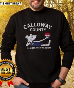 Top Calloway County Basketball Fillmore The Swamprat sweatshirt featuring vibrant graphics and a cozy design.