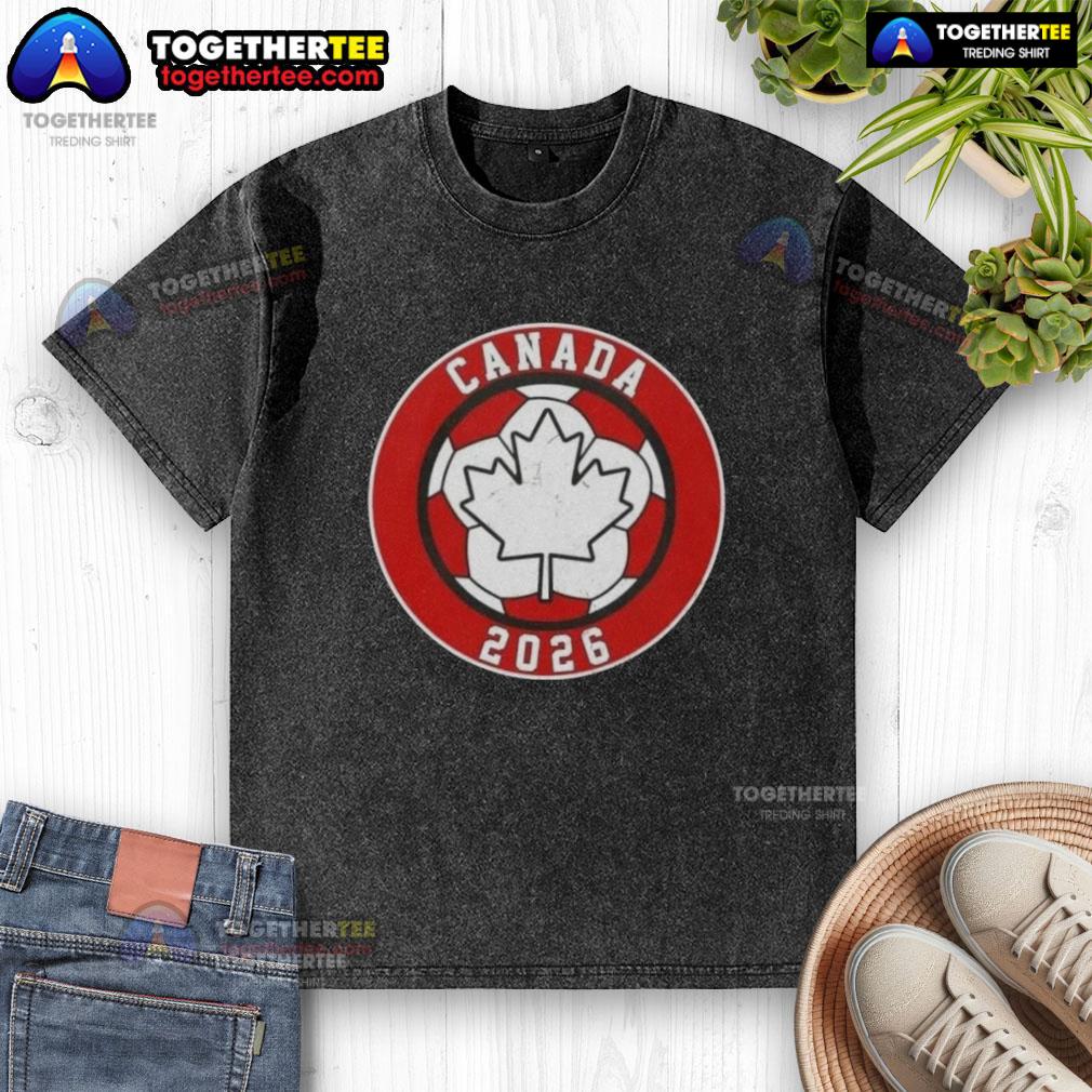 Top Canada 2026 Vintage Soccer Emblem Washed T Shirt Top Canada 2026 vintage soccer emblem washed t-shirt featuring a classic design and comfortable fit for fans.