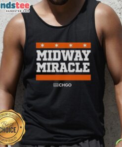 Top Chicago Bears Midway Miracle tank top featuring iconic design and vibrant colors, perfect for fans and game day.