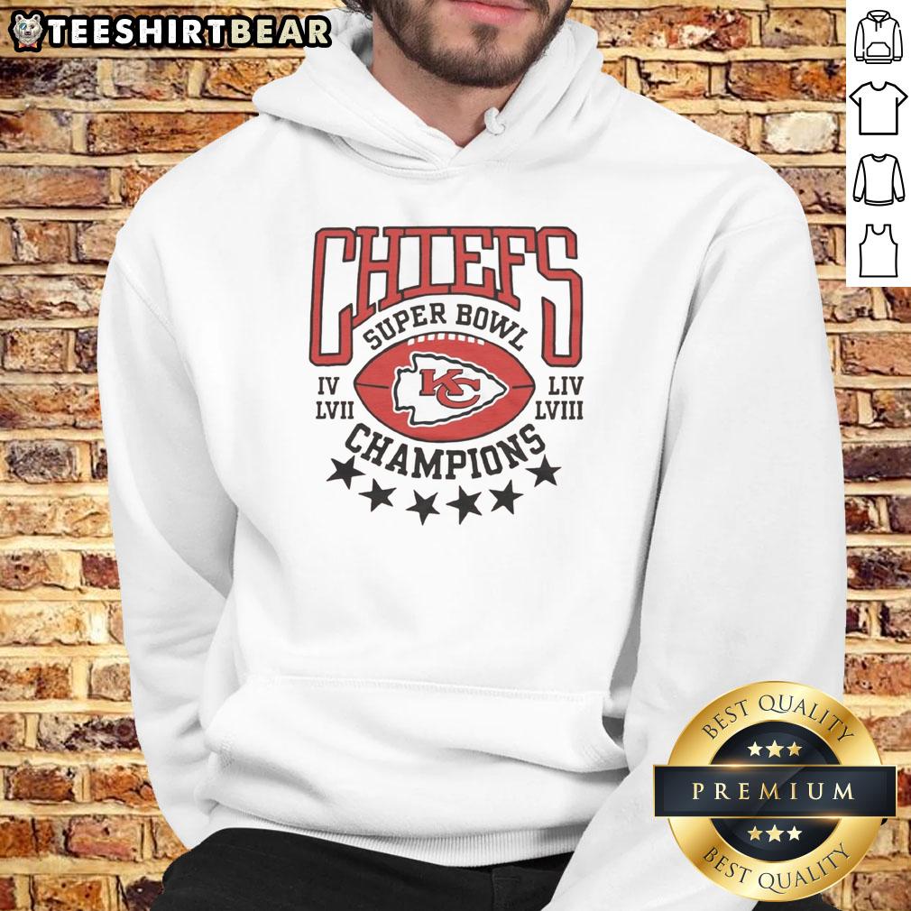 top-chiefs-4-time-super-bowl-champions-hoodie Alt Text: Top Chiefs 4-Time Super Bowl Champions hoodie featuring the team's logo and championship years in stylish design.
