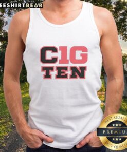 Stylish Top Cig Ten College Football Tank Top featuring team colors and logo, perfect for game day and summer wear.