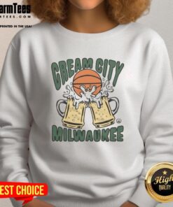 Cozy Top Cream City Milwaukee sweatshirt showcasing a stylish design perfect for fans of Milwaukee culture and fashion.