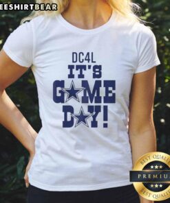 Stylish ladies tee featuring the Dallas Cowboys logo for game day, perfect for fans cheering on their team.