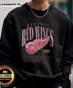 Alt Text: Cozy Top Detroit Red Wings Crease Sweatshirt featuring team logo and vibrant colors, perfect for hockey fans.