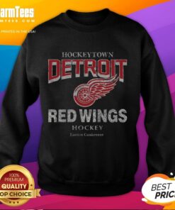 Top Detroit Red Wings head-on sweatshirt showcasing team logo and vibrant colors, perfect for fans and cold weather.