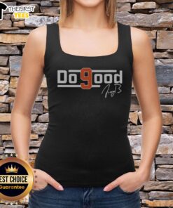 Top Do Good Joe Burrow Foundation premium tank top featuring a stylish design and logo, perfect for casual wear.
