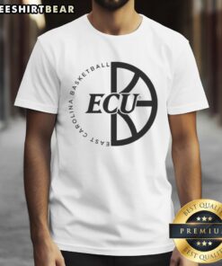 Alt Text: Top East Carolina Basketball ECU logo T-shirt featuring vibrant colors and a stylish design for fans.