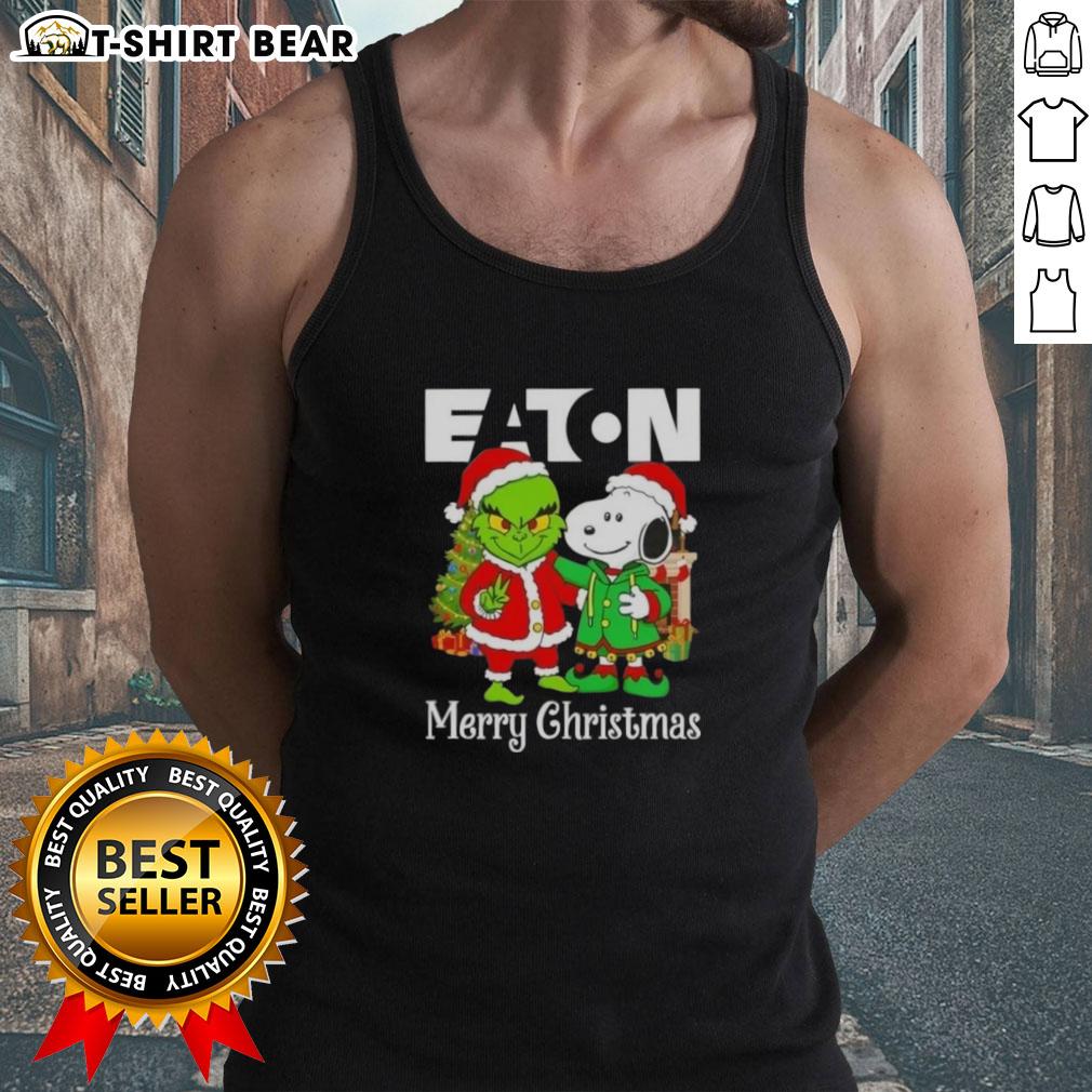 Top Eaton Corporation X Grinch And Snoopy Merry Christmas Tank Top Top Eaton Corporation X Grinch and Snoopy Merry Christmas tank top featuring festive designs for holiday cheer.