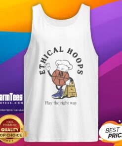 Top Ethical Hoops Play The Right Way Tank Top featuring vibrant colors and a comfortable fit for active lifestyles.