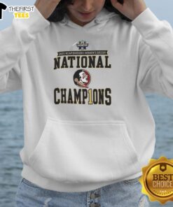 Alt Text: Top Florida State Seminoles 2025 NCAA Women's Soccer National Champions Hoodie in garnet and gold design.