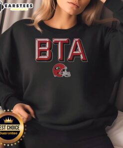 Top Georgia Football BTA sweatshirt in red, featuring the iconic Bulldogs logo, perfect for fans and game day wear.