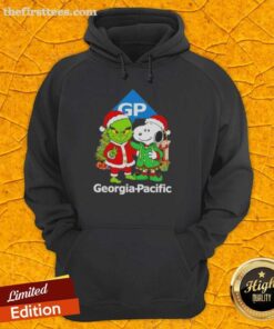 Top Georgia Pacific X Grinch and Snoopy Merry Christmas hoodie featuring festive designs for holiday cheer.