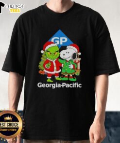 Top Georgia-Pacific X Grinch and Snoopy Merry Christmas T-Shirt featuring festive graphics for holiday cheer.
