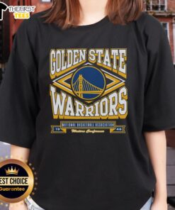 Top Golden State Warriors heater ladies tee featuring a stylish design in team colors, perfect for fans and casual wear.