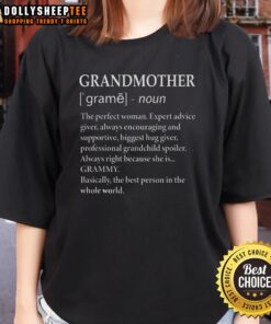 Top Grandmother Definition Tee for Grandma - Stylish ladies' shirt celebrating the love of grandmothers.