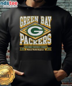 Alt Text: Stylish Top Green Bay Packers heater hoodie in team colors, perfect for game day and staying warm.