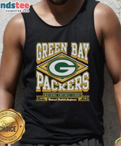 Top Green Bay Packers heater tank top featuring team colors and logo, perfect for fans to show support during games.
