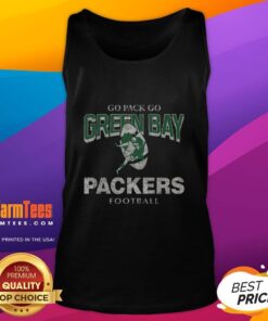 Top Green Bay Packers historic head-on tank top featuring team logo and vintage design for fans and collectors.