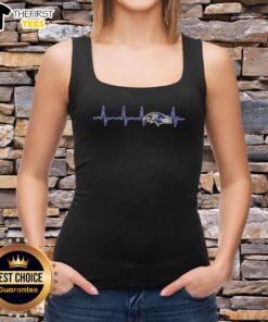 Stylish Baltimore Ravens football logo graphic tank top for fans, featuring a bold design and vibrant colors.
