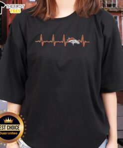 Denver Broncos football logo graphic on a stylish ladies tee, perfect for fans showcasing team spirit.