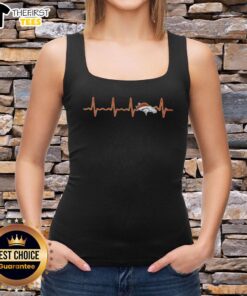 Denver Broncos football logo graphic tank top showcasing a stylish design for fans.