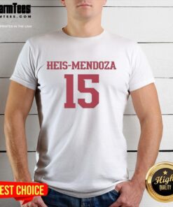 Top Heis-Mendoza 15 T-Shirt featuring a vibrant design and comfortable fit, perfect for sports fans and casual wear.