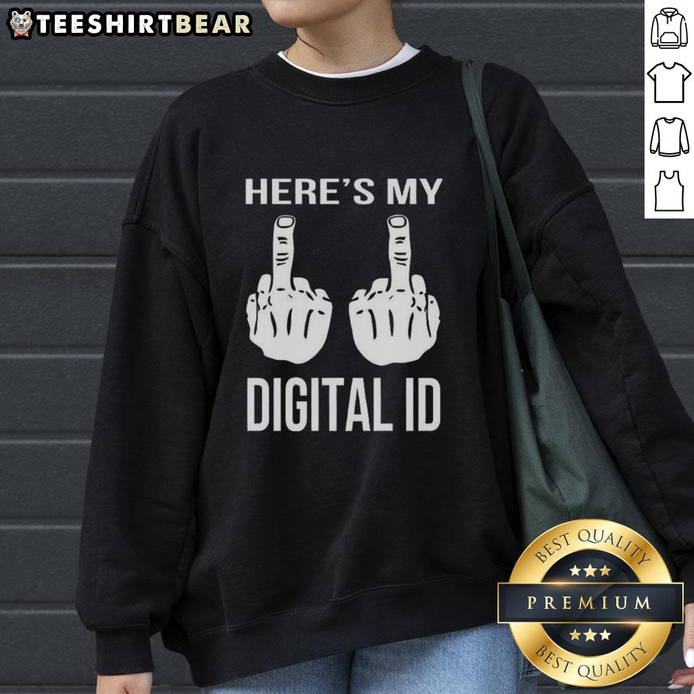 top-heres-my-digital-id-middle-finger-sweatshirt Top Heres My Digital ID Middle Finger Sweatshirt featuring a bold graphic design and a casual style for trendy outfits.