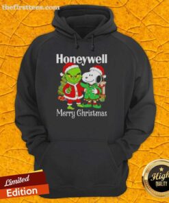 Top Honeywell X Grinch and Snoopy Merry Christmas hoodie featuring festive designs for holiday cheer and comfort.