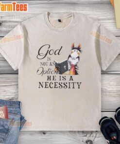 Top Horse God Is Not An Option T-Shirt - Stylish washed tee featuring a unique design for horse lovers and fashion enthusiasts.